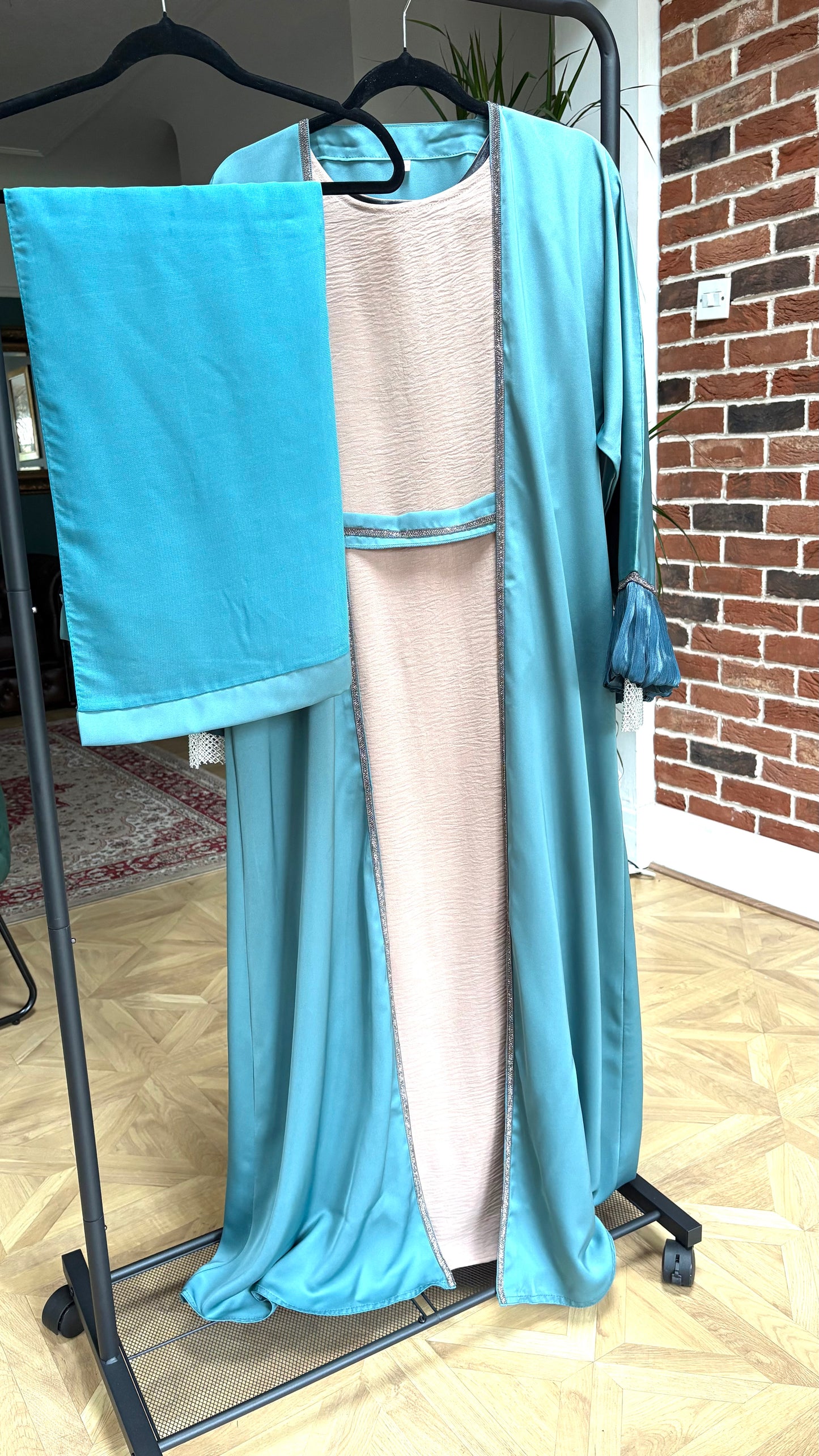 Royal Tealia abaya set