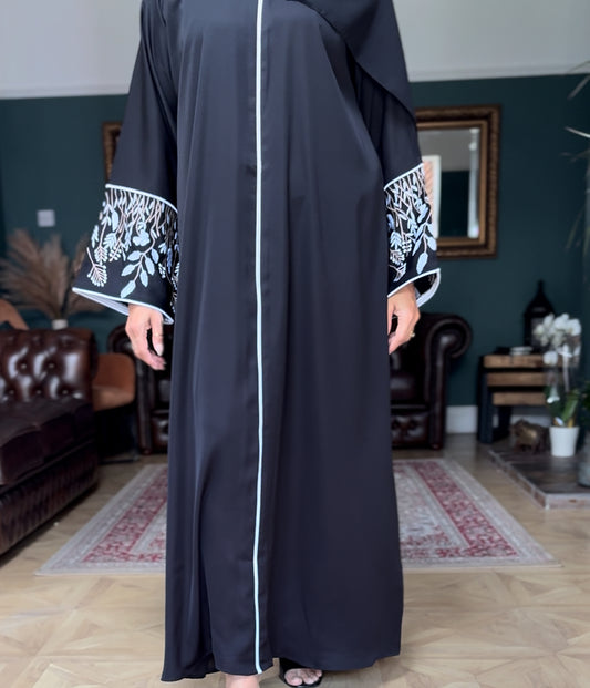 Aisha Abaya Set - white blossom