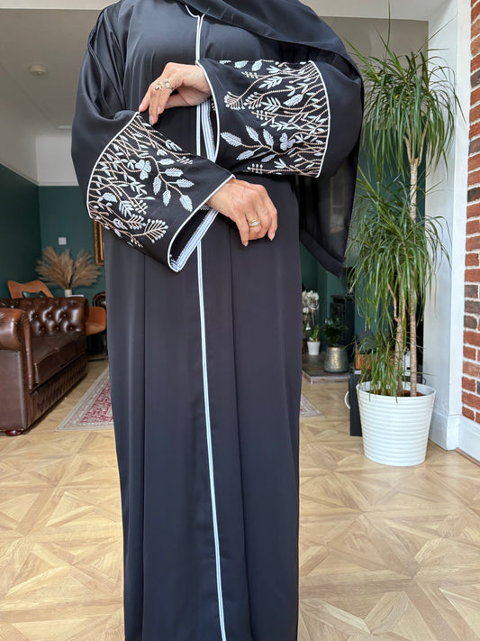 Aisha Abaya Set - white blossom